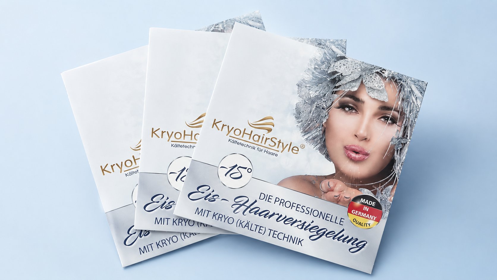 KryoHairStyle Werbematerialien für den Salon