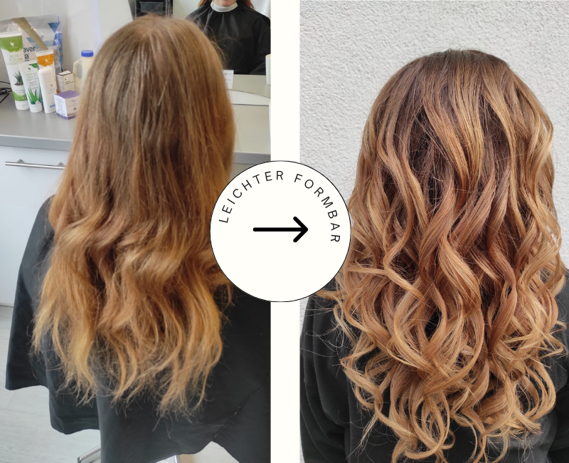Vorher-Nachher aus dem Friseursalon Königslocken in Lage