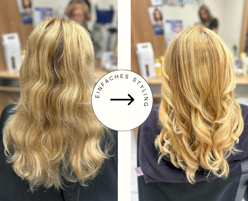 Vorher-Nachher aus dem Haarstudio Susann in Klettwitz